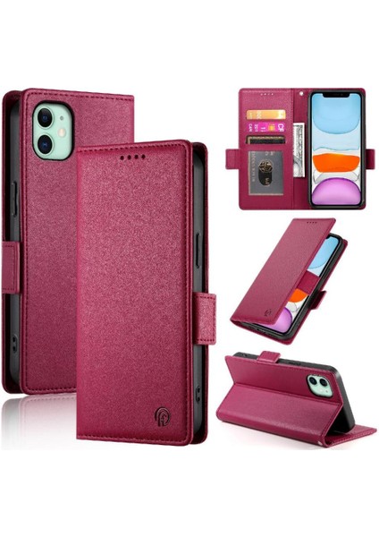 IPhone 11 Iş Cüzdan Günlük Kullanım Için Flip Case Kart Yuvaları Flip (Yurt Dışından) indirimleri