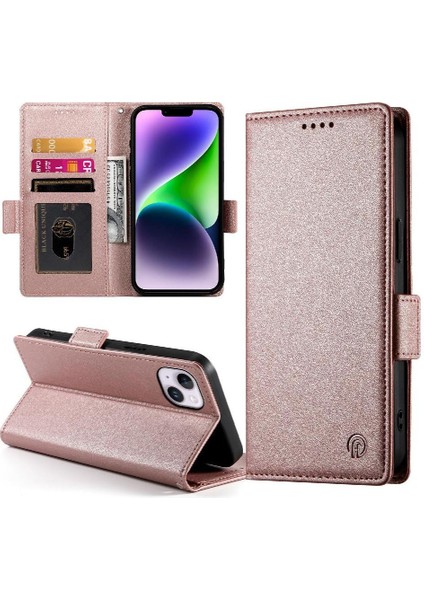 IPhone 14 Için Flip Case Artı Flip Kartvizit Yuvaları Günlük Kullanım Cüzdan (Yurt Dışından)