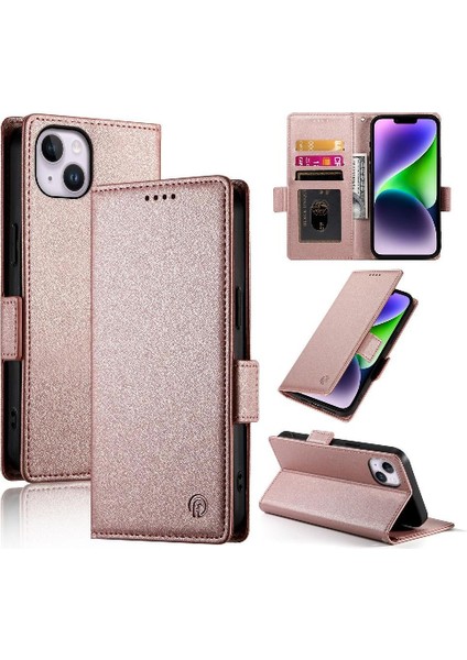 IPhone 14 Için Flip Case Artı Flip Kartvizit Yuvaları Günlük Kullanım Cüzdan (Yurt Dışından)