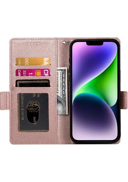 IPhone 14 Için Flip Case Artı Flip Kartvizit Yuvaları Günlük Kullanım Cüzdan (Yurt Dışından)