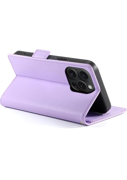 IPhone 15 Için Flip Case Pro Kart Yuvaları Iş Günlük Kullanım Cüzdan Flip (Yurt Dışından)