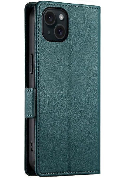 IPhone 15 Için Flip Case Artı Kart Yuvaları Günlük Kullanım Iş Cüzdan Flip (Yurt Dışından)
