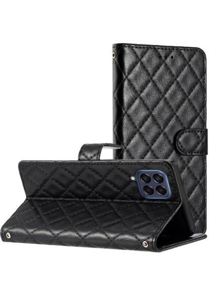Samsung Galaxy M33 5g Manyetik Folio Kickstand Tpu Pu Cüzdan Için Flip Case (Yurt Dışından)