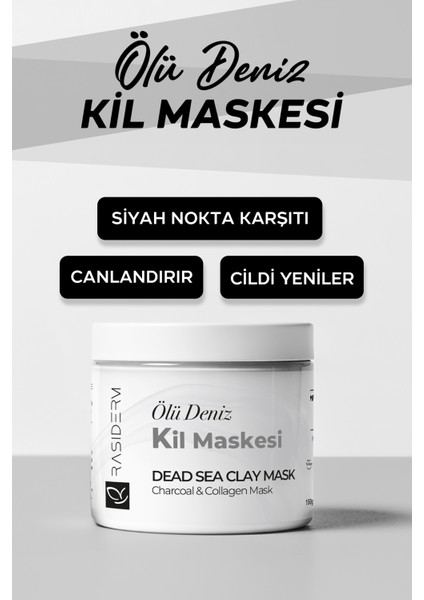 Rasiderm Collagen Ölüdeniz Kil Maskesi Leke Akne Ve Siyah Nokta Giderici 150 gr