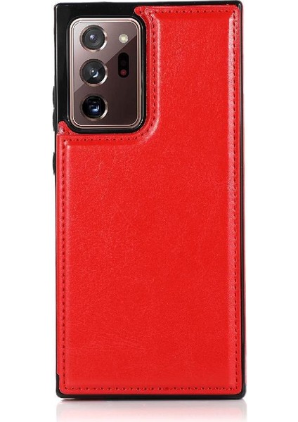 Cüzdan Kılıf Samsung Galaxy Not 20 Için Kickstand Çift Manyetik Toka Pu (Yurt Dışından)