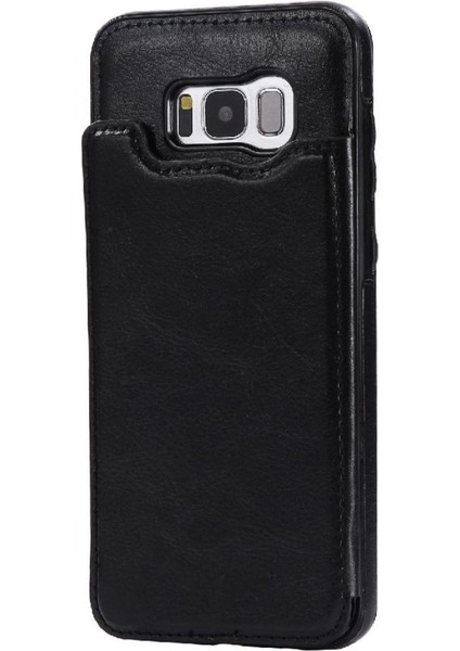 Cüzdan Kılıf Samsung Galaxy S8 Artı Pu Deri Çift Manyetik Toka (Yurt Dışından)