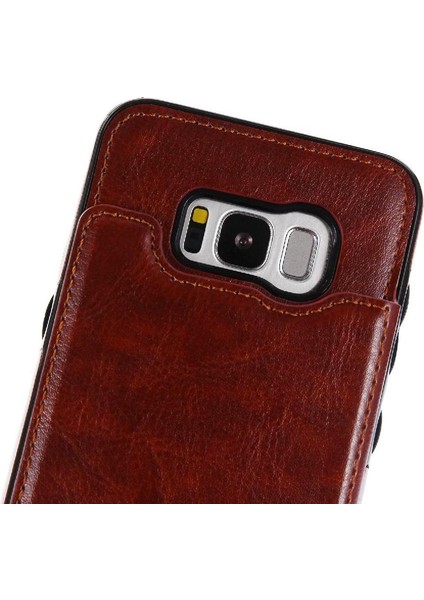 Cüzdan Kılıf Samsung Galaxy S8 Artı Pu Deri Çift Manyetik Toka (Yurt Dışından)