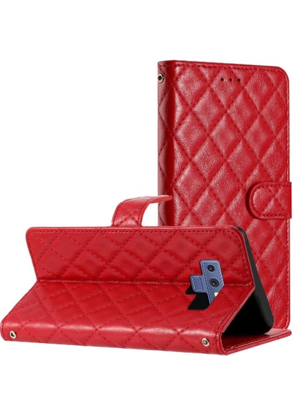Samsung Galaxy Not 9 Için Flip Case Kart Yuvaları Tutucu Manyetik Folio Tpu (Yurt Dışından)
