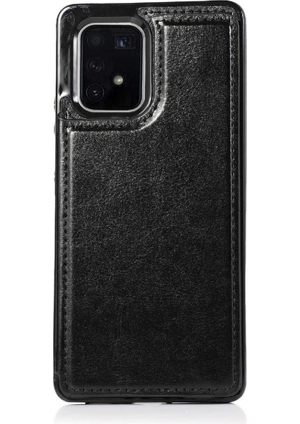 Samsung Galaxy S10 Lite Pu Deri Kart Yuvaları Kickstand Için Cüzdan Kılıf (Yurt Dışından)