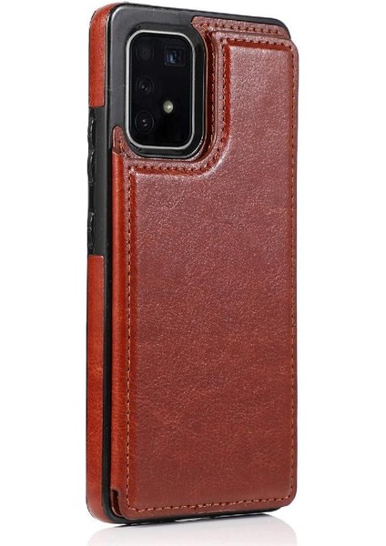 Manyi Mall Samsung Galaxy S10 Lite Pu Deri Kart Yuvaları Kickstand Için Cüzdan Kılıf (Yurt Dışından)