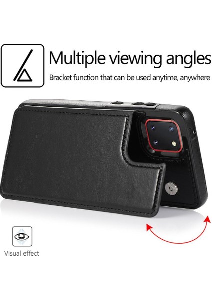 Samsung Galaxy Not 10 Lite Için Cüzdan Durumda Kickstand Kart Yuvaları Pu Çift (Yurt Dışından)