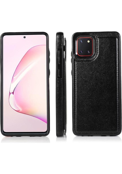 Samsung Galaxy Not 10 Lite Için Cüzdan Durumda Kickstand Kart Yuvaları Pu Çift (Yurt Dışından)