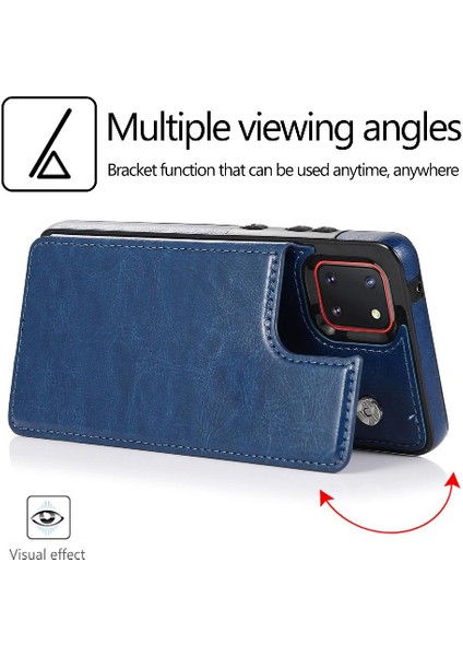 Samsung Galaxy Not 10 Lite Için Cüzdan Durumda Kickstand Kart Yuvaları Pu Çift (Yurt Dışından)