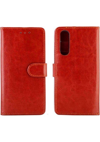 Oppo Reno3 Pro Kart Tutucu Manyetik Kapatma Darbeye Pu Için Flip Case (Yurt Dışından)
