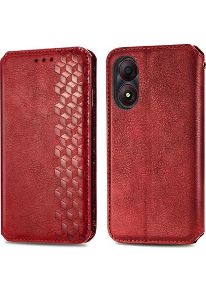 Zte A34 Moda Tasarımı Zarif Iş Çevirme Kapağı Deri Flip Case (Yurt Dışından)