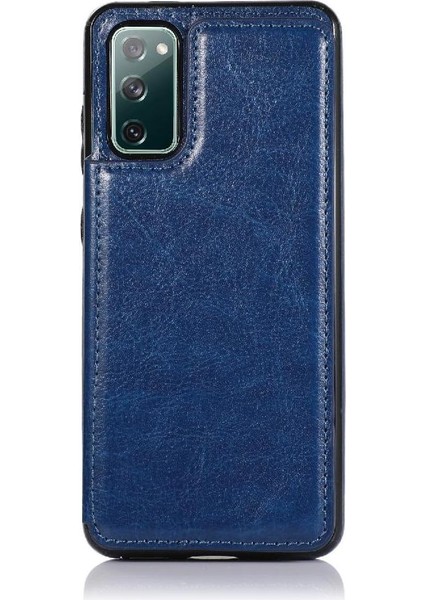 Kart Tutucu Çift Manyetik Pu ile Samsung Galaxy S20 Fe Için Cüzdan Kılıf (Yurt Dışından)