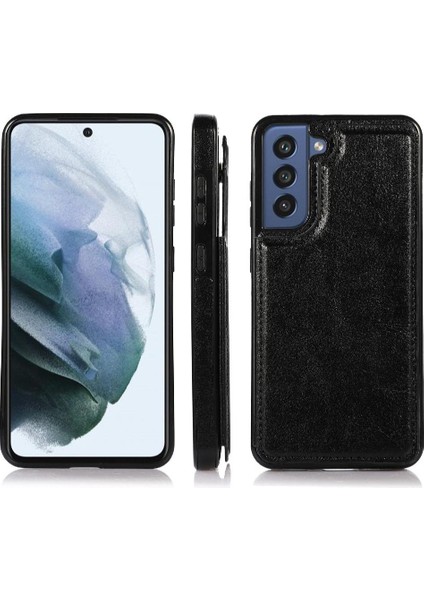 Samsung Galaxy S21 Fe Kart Yuvaları Için Cüzdan Durumda Çift Manyetik Toka Pu (Yurt Dışından) fırsatları