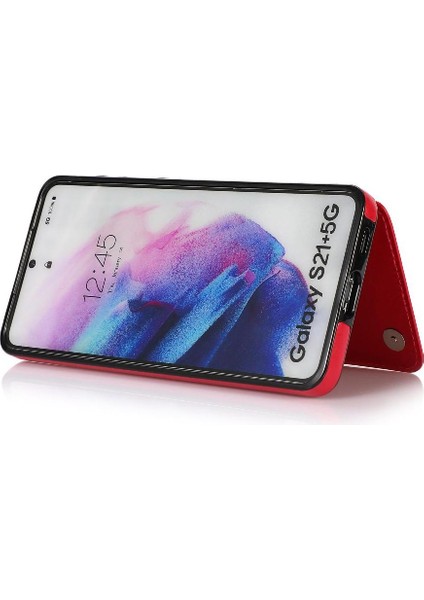 Samsung Galaxy S21 Çift Manyetik Toka Kickstand ile Cüzdan Kılıf (Yurt Dışından) fiyatları