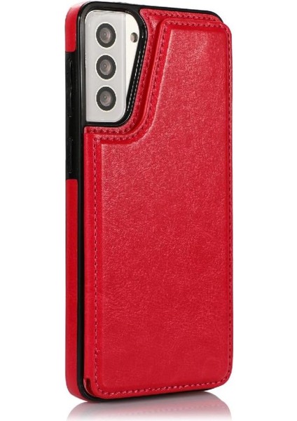 Samsung Galaxy S21 Çift Manyetik Toka Kickstand ile Cüzdan Kılıf (Yurt Dışından) fırsatları