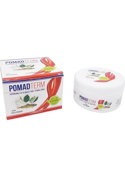 Pomadterm Kapsikumlu Alabalık Yağlı Termal Krem 100 Ml