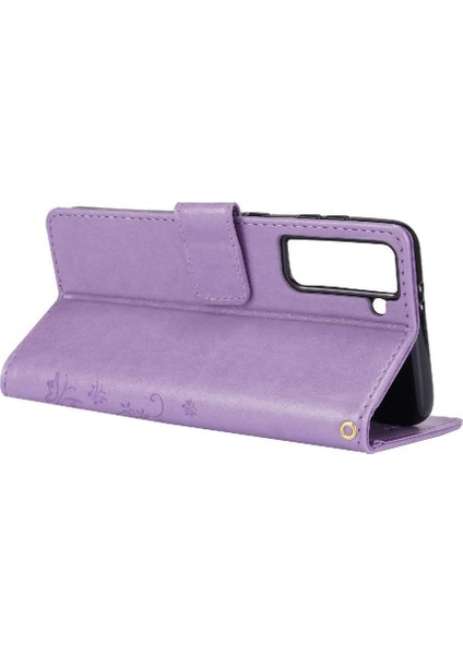 Samsung Galaxy S21 Için Kickstand Durumda Kart Tutucu Manyetik Kapatma Pu (Yurt Dışından) fırsatları