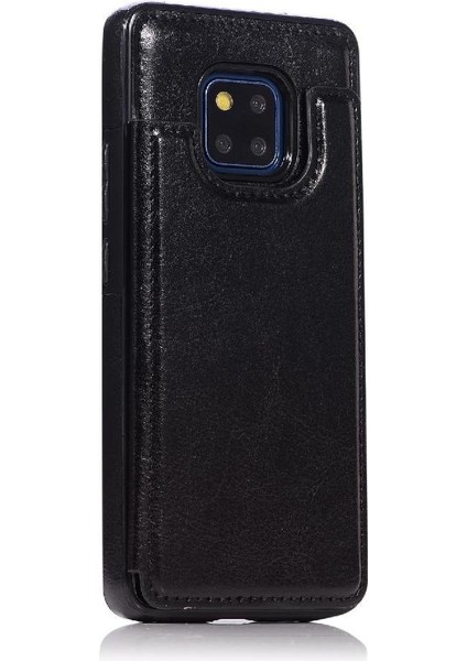 Cüzdan Kılıf Için Huawei Mate 20 Pro Kart Yuvaları Pu Deri Çift Manyetik (Yurt Dışından)