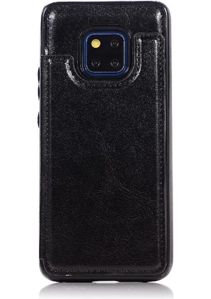 Cüzdan Kılıf Için Huawei Mate 20 Pro Kart Yuvaları Pu Deri Çift Manyetik (Yurt Dışından)
