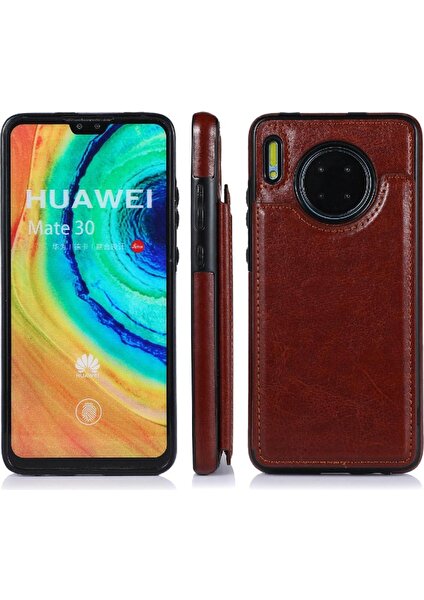 Manyi Mall Huawei Mate 30 Için Cüzdan Durumda Çift Manyetik Toka Pu Deri Kickstand (Yurt Dışından)