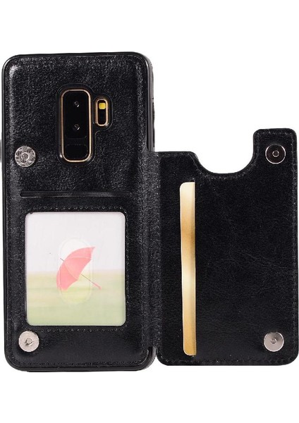 Samsung Galaxy S9 Artı Kart Yuvaları Için Cüzdan Kılıf Kickstand Pu Deri (Yurt Dışından)