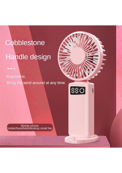 Cacaodijital Ekran Mini Fan USB 400 Mah El Küçük Elektrikli Fan Taşınabilir Öğrenci Soğutma (Yurt Dışından) modelleri