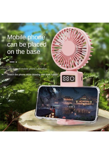 Cacaodijital Ekran Mini Fan USB 400 Mah El Küçük Elektrikli Fan Taşınabilir Öğrenci Soğutma (Yurt Dışından) fırsatları