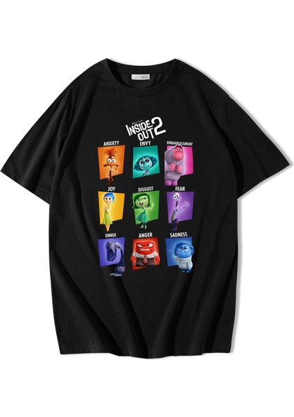 Unisex Oversize Ters Yüz Duygular T-Shirt