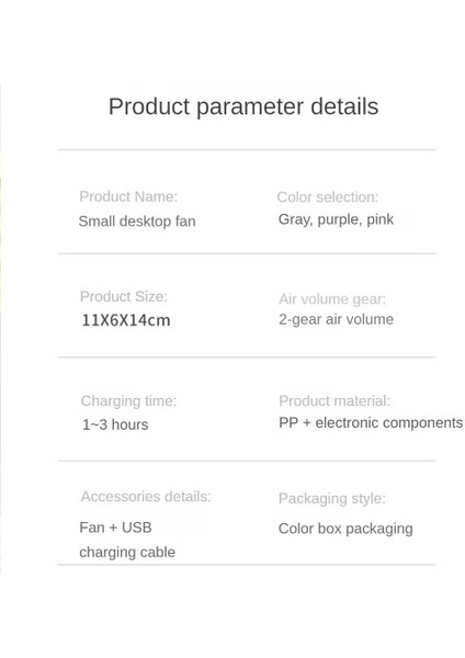 Cacaoelektrikli Fan USB Şarjı Şarj Edilebilir Güçlü Taşınabilir Öğrenci Ofisi (Yurt Dışından) indirimleri