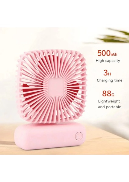 Cacaomasaüstü Küçük Fan Mini El Şarj Edilebilir Taşınabilir Fan USB Üç Hızlı Fan, (Yurt Dışından) modelleri