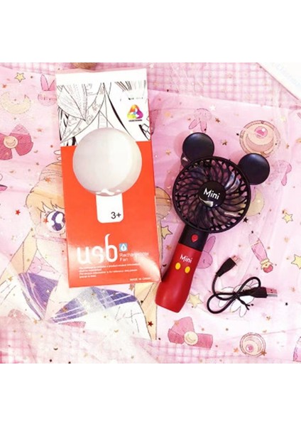 Cacaodisney Açık Taşınabilir Karikatür Kawaii Mickey USB Fan Hava Soğutucu (Yurt Dışından) fırsatları