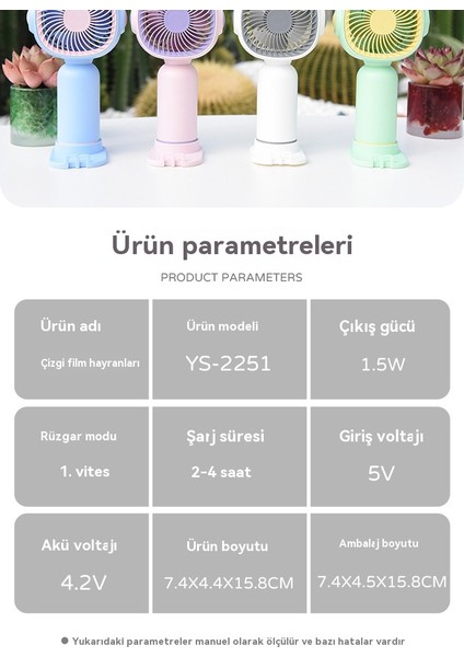 Cacaohandheld Portable, Small Fan, USB Charging Wireless Student, Handheld Fan, Fruit Shape (Yurt Dışından) indirimleri