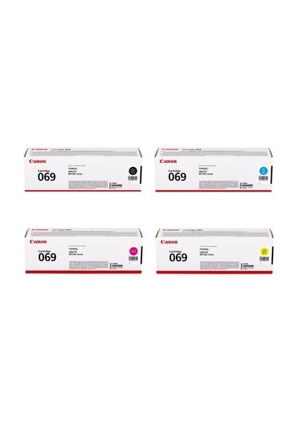 CRG-069 Orjinal Toner 4'lü Set - Tüm Renkler Toner Takımı