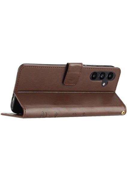 Samsung Galaxy A15 Için Filp Durumda 5g Pu Deri Kart Tutucu Kickstand Bilek (Yurt Dışından)