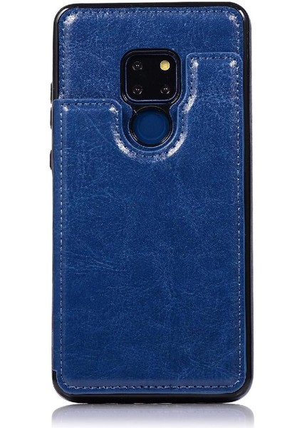 Manyi Mall Cüzdan Kılıf Huawei Mate 20 Kart Yuvaları Için Kickstand Pu Deri Çift (Yurt Dışından)