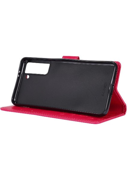 Samsung Galaxy S21 Fe 5g Için Filp Durumda Kickstand Bilek Kayışı Kart Tutucu (Yurt Dışından) indirimleri