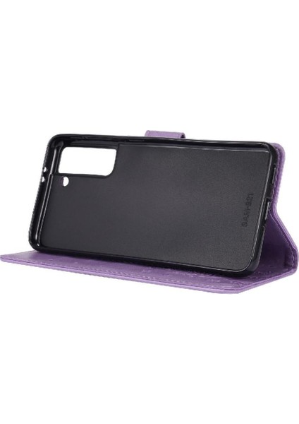 Samsung Galaxy S21 Fe 5g Için Filp Durumda Kickstand Bilek Kayışı Kart Tutucu (Yurt Dışından) modelleri