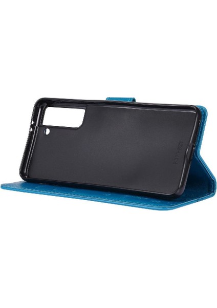 Samsung Galaxy S21 Fe 5g Için Filp Durumda Kickstand Bilek Kayışı Kart Tutucu (Yurt Dışından) indirimleri