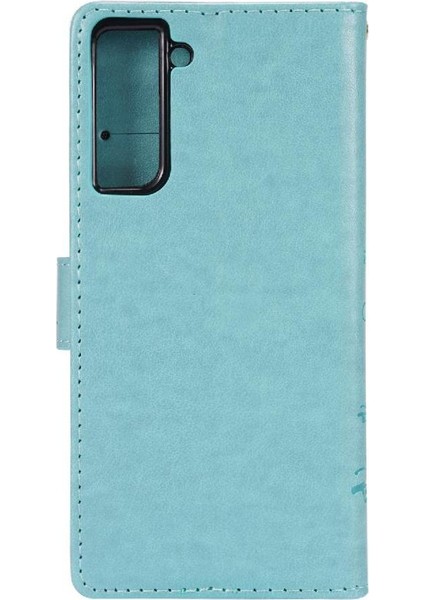 Samsung Galaxy S21 Fe 5g Için Filp Durumda Kickstand Bilek Kayışı Kart Tutucu (Yurt Dışından) fırsatları