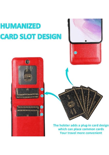 Samsung Galaxy S24 Premium Deri Kart Tutucu Manyetik ile Uyumlu (Yurt Dışından) indirimleri