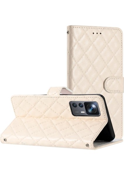 Xiaomi 12T Için Flip CASE/12T Pro Manyetik Folio Kart Yuvaları Tutucu Tpu Pu (Yurt Dışından)