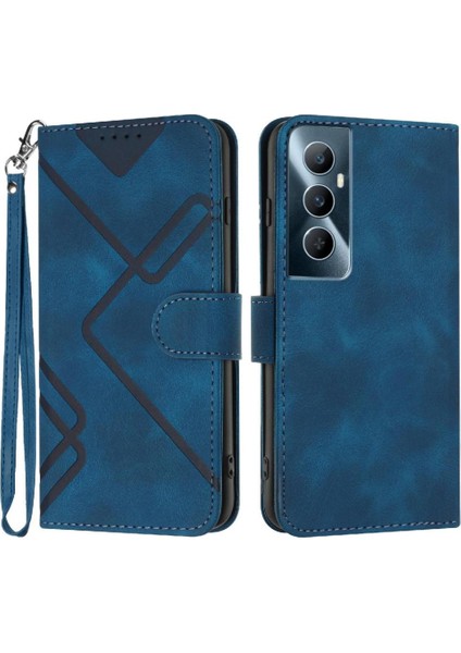 Kart Yuvası Standı Manyetik Kapak Flip Cüzdan ile Realme C65 Için Flip Case (Yurt Dışından)