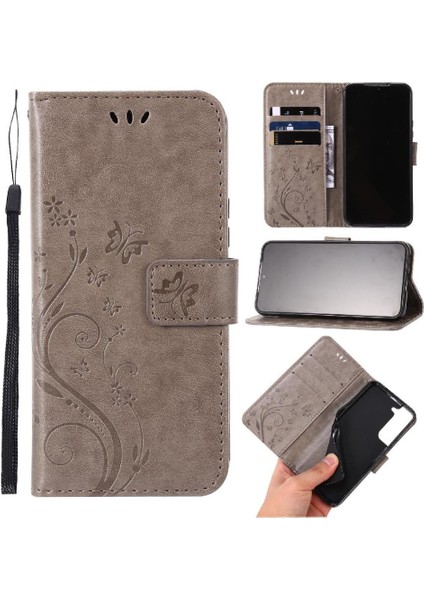Samsung Galaxy S22 5g Kickstand Kart Tutucu Manyetik Kapatma Için Filp Durumda (Yurt Dışından)