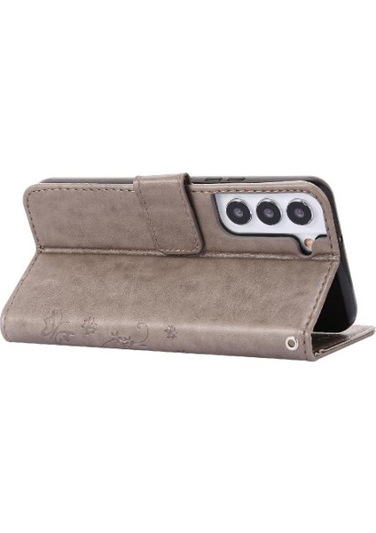 Samsung Galaxy S22 5g Kickstand Kart Tutucu Manyetik Kapatma Için Filp Durumda (Yurt Dışından)