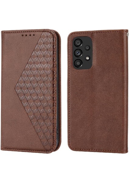 Samsung Galaxy A23 4g Için Flip Case/5g El Kayışı Cüzdan Standı Eşkenar Dörtgen Kullanımı (Yurt Dışından)
