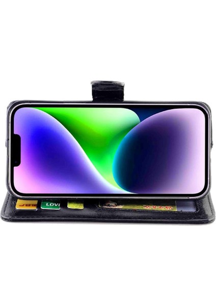IPhone 14 Için Flip Case Artı Darbeye Dayanıklı Kart Tutucu Kickstand Manyetik Pu (Yurt Dışından) fiyatları